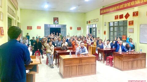 Thôn 5 (xã Sông Hinh): 100% cử tri tín nhiệm nhân sự ứng cử đại biểu HĐND các cấp