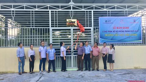 Khánh thành bể bơi phòng chống đuối nước cho thiếu nhi