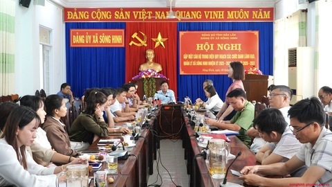 Đảng ủy xã Sông Hinh gặp mặt, định hướng đội ngũ cán bộ trong diện quy hoạch